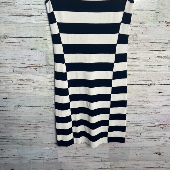 Theory Lasina Sweater Dress Navy Stripe Knit size xs blue white - Picture 5 of 9